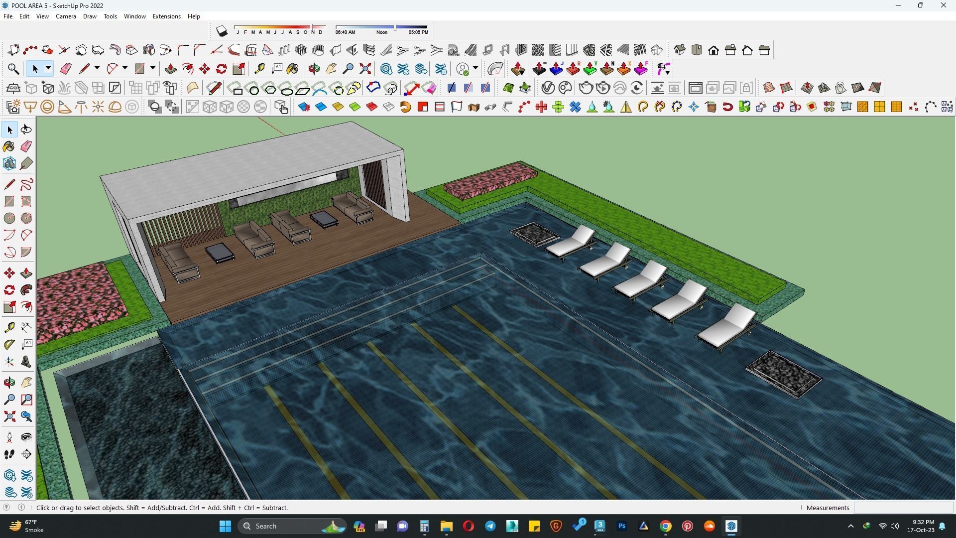 Pool area 3d model 3D model_5