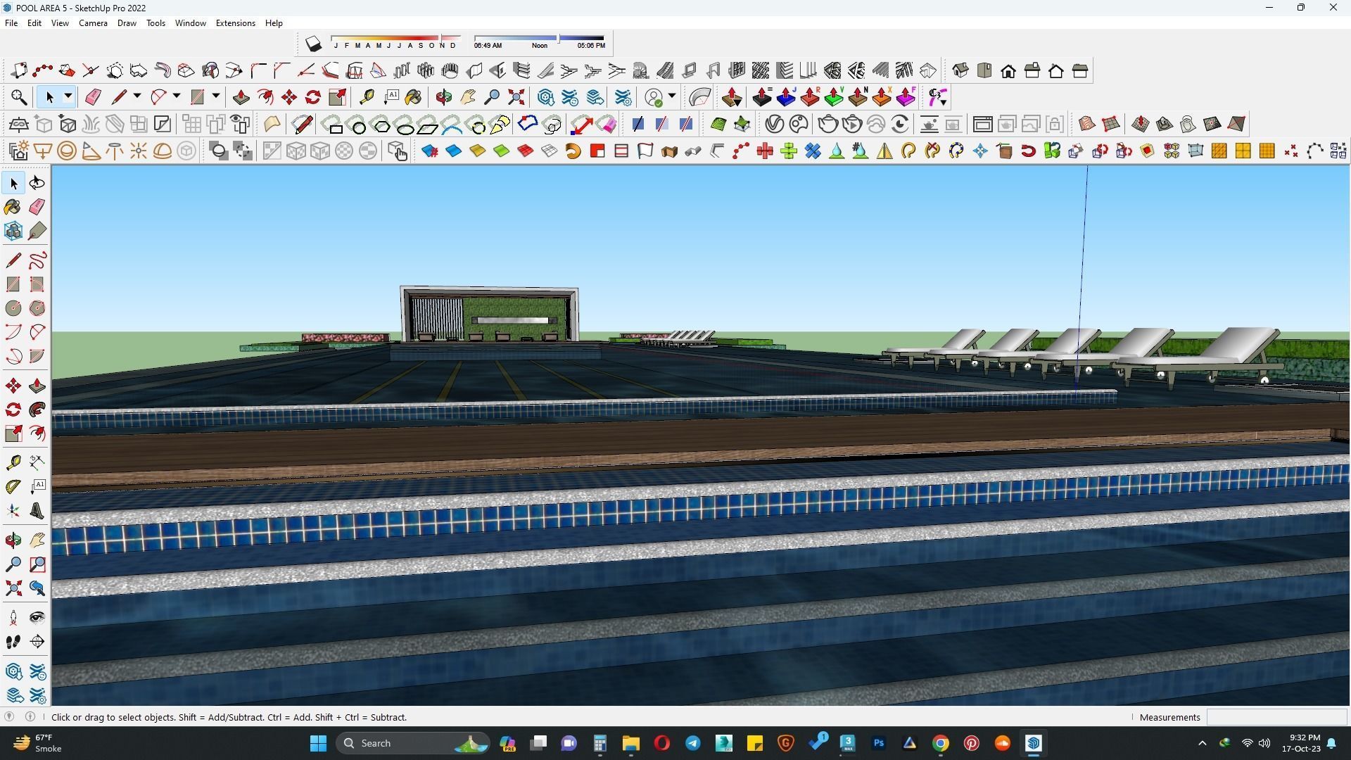 Pool area 3d model 3D model_3