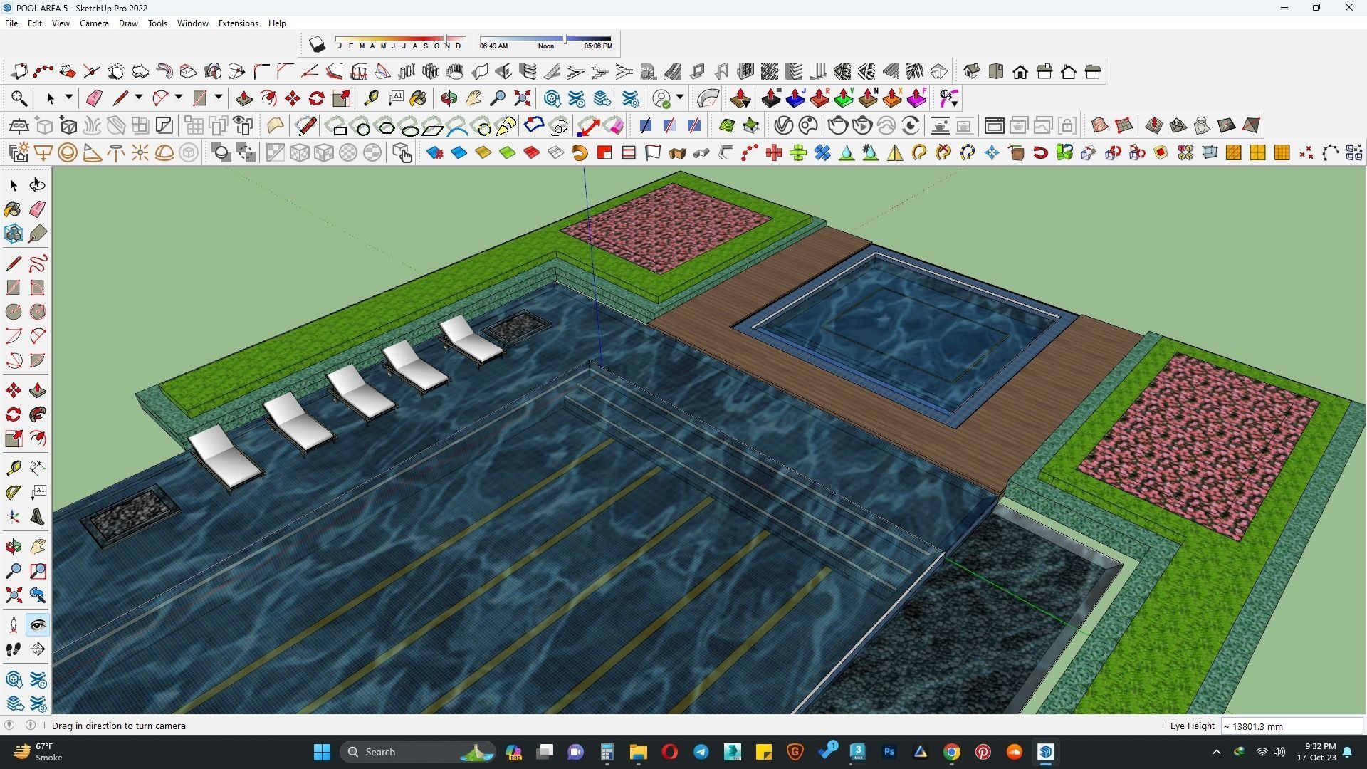 Pool area 3d model 3D model_6