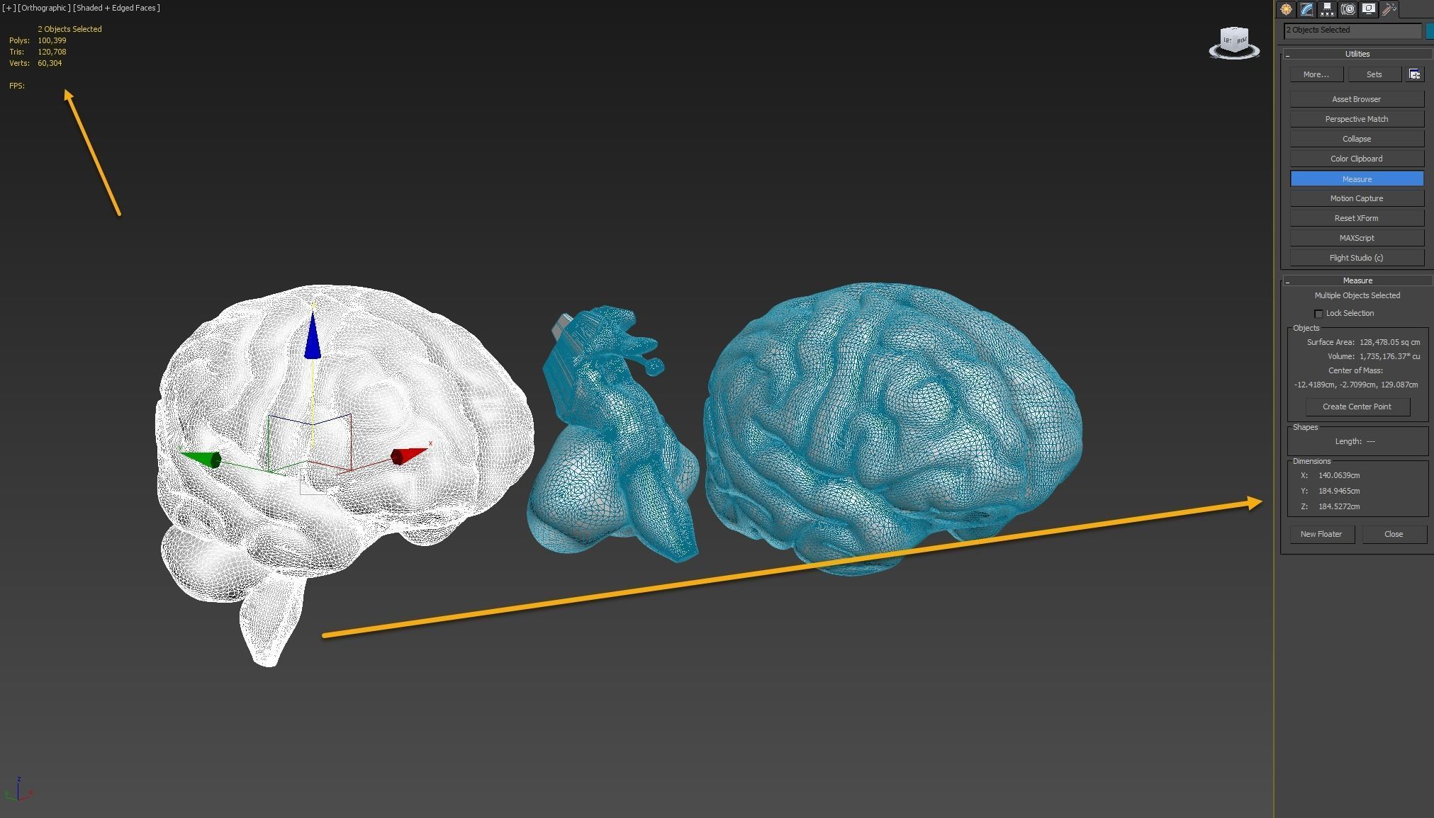 Printable Human Brain 3D print model_10