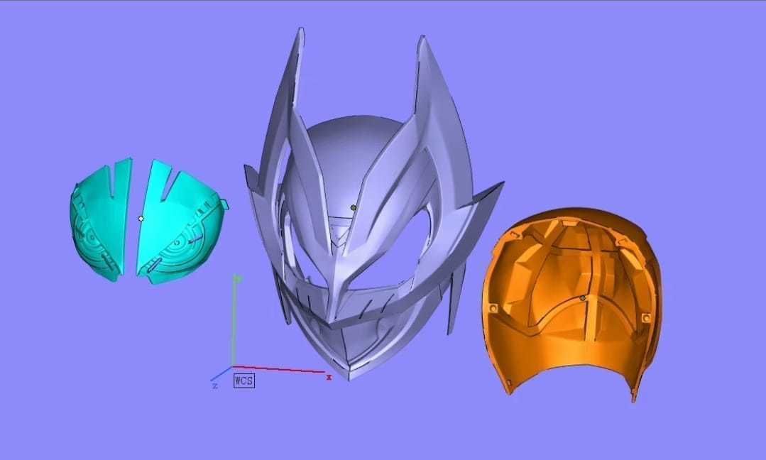 Geats Mk9 cosplay helmet final form kamen rider geats 3D print model_1
