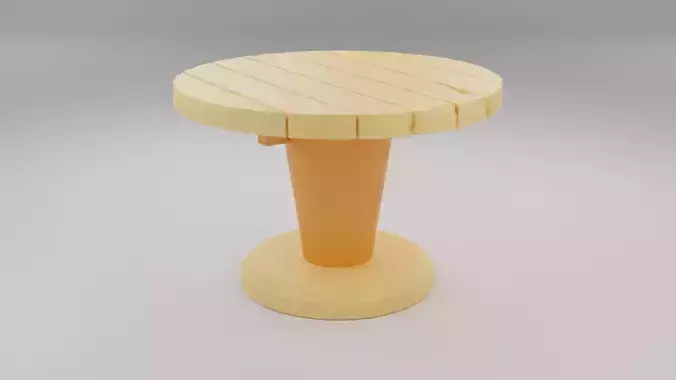 Wooden Table 3D print model