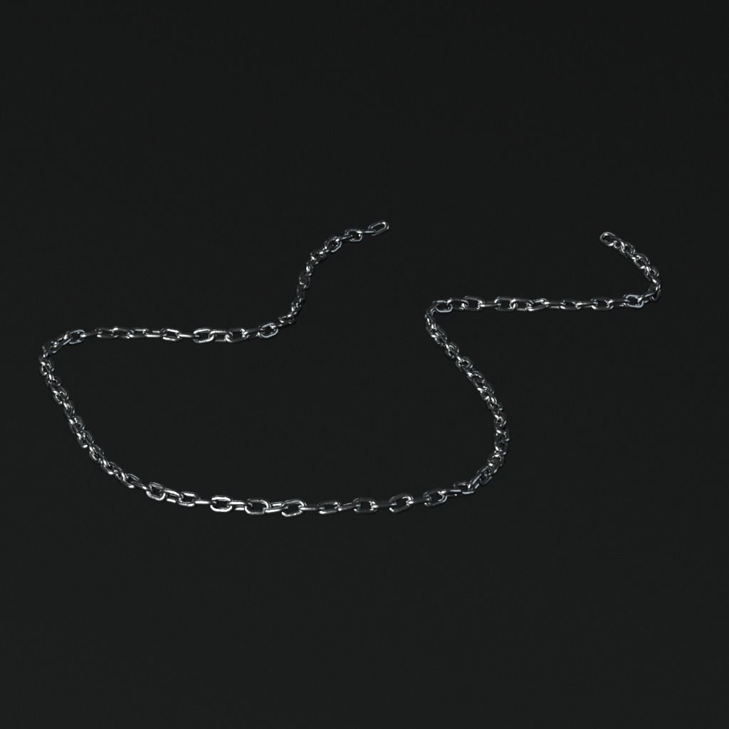 Chain Low-poly 3D model_2