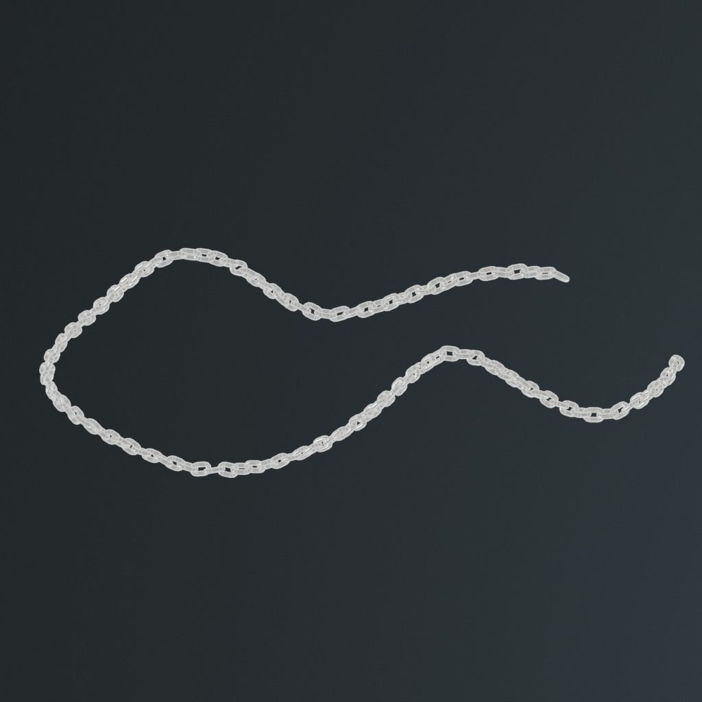 Chain Low-poly 3D model_6
