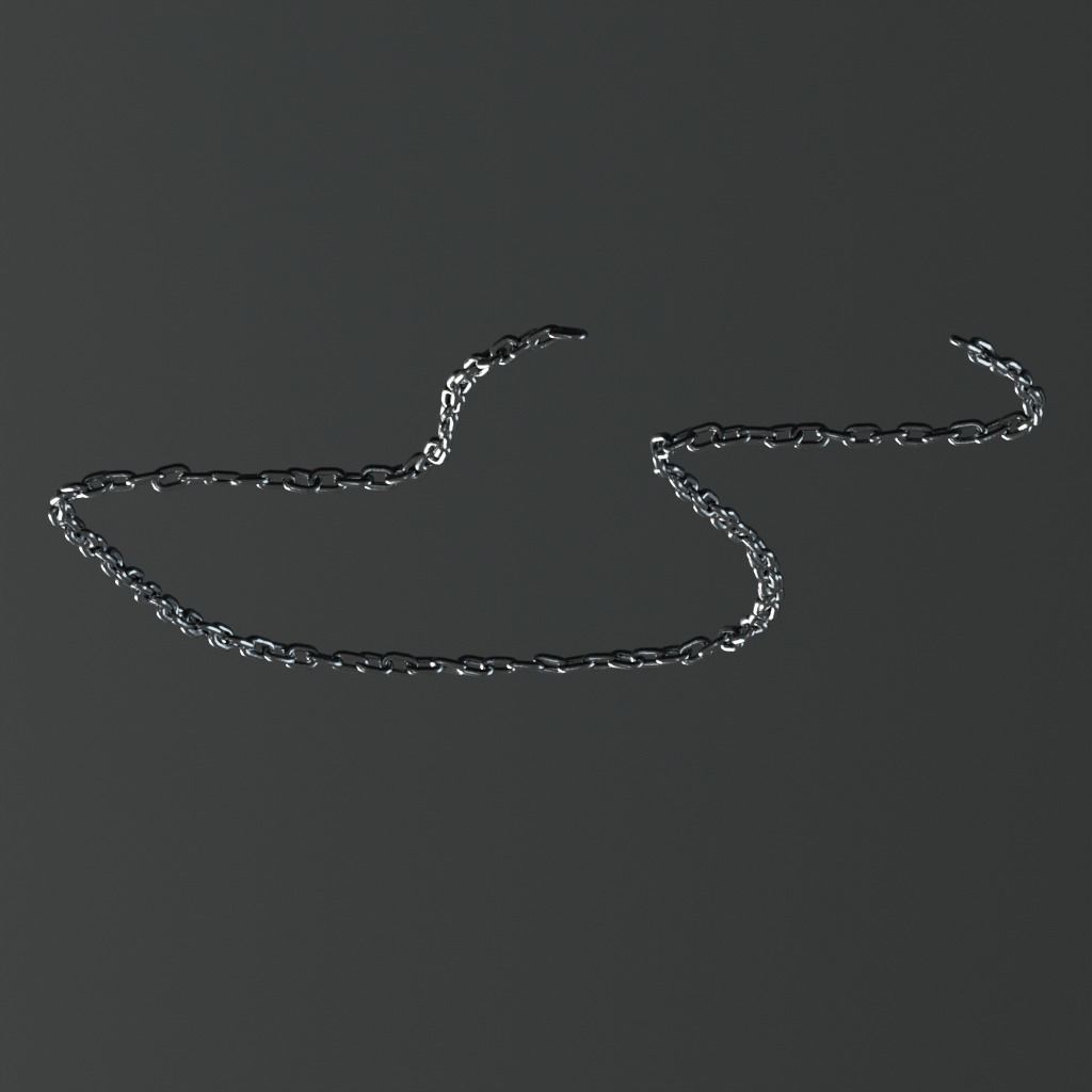 Chain Low-poly 3D model_4