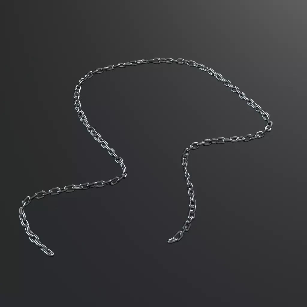 Chain Low-poly 3D model_0