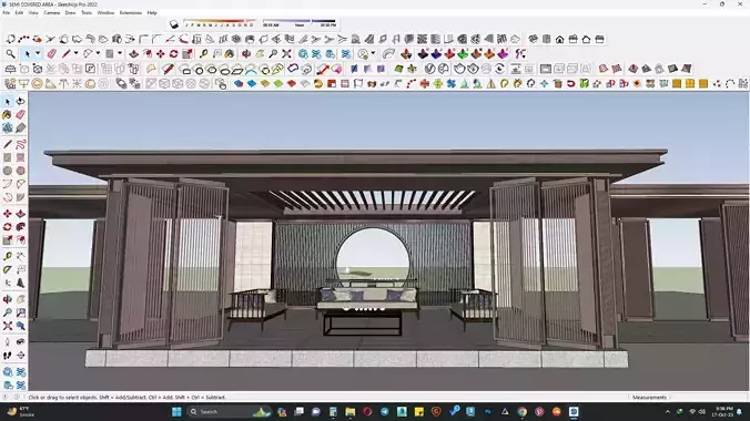 PAVILION PARGOLA 3D MODEL 3D model