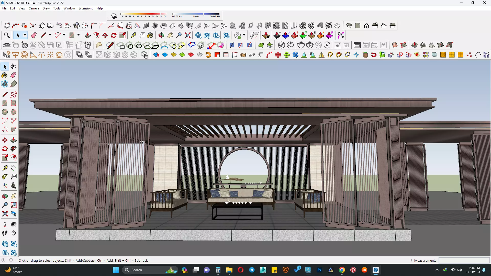 PAVILION PARGOLA 3D MODEL 3D model_0