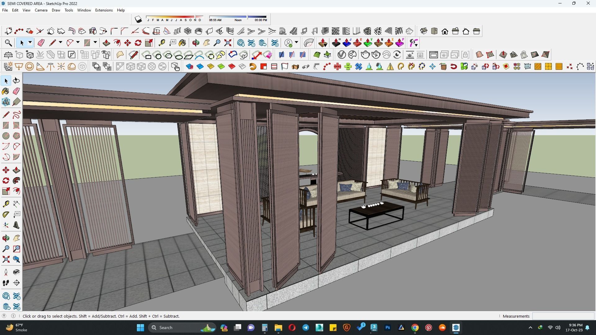 PAVILION PARGOLA 3D MODEL 3D model_4