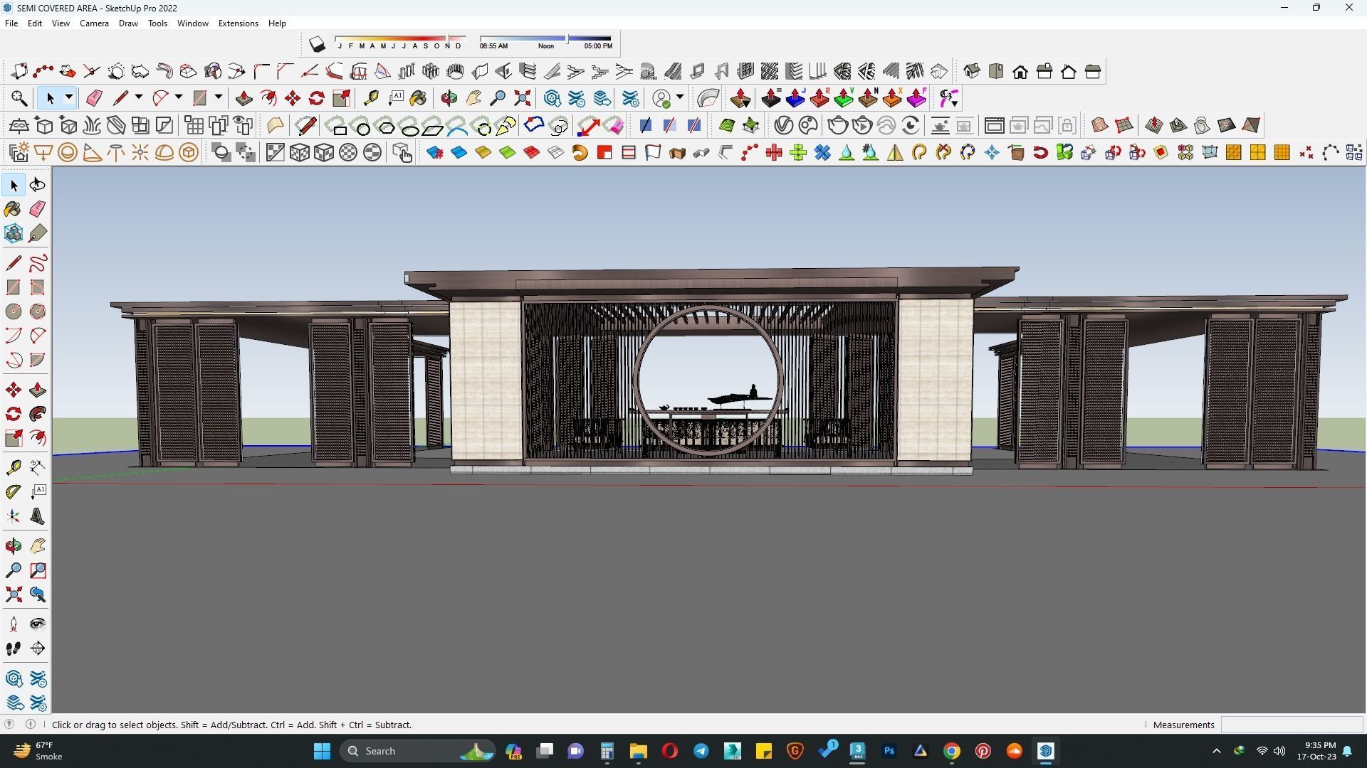 PAVILION PARGOLA 3D MODEL 3D model_6