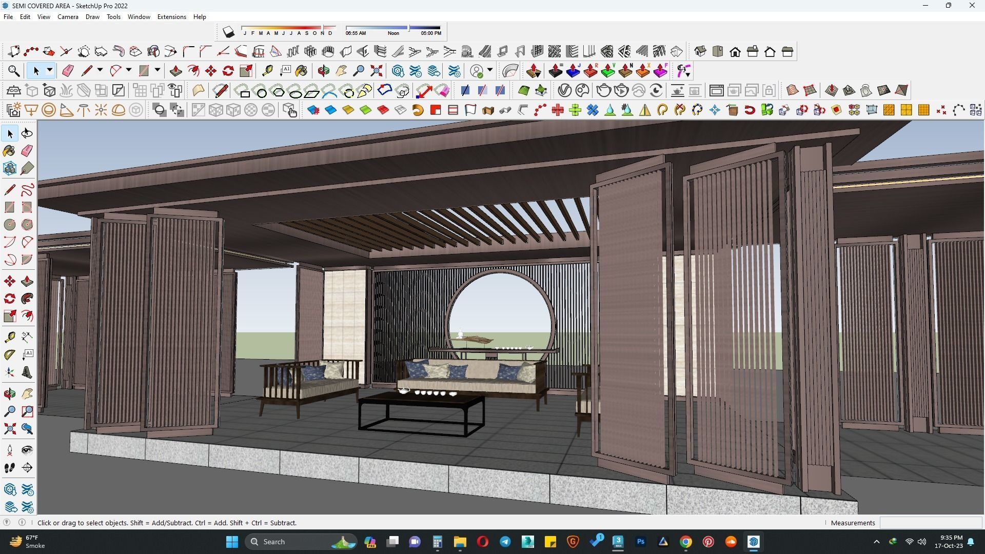 PAVILION PARGOLA 3D MODEL 3D model_1