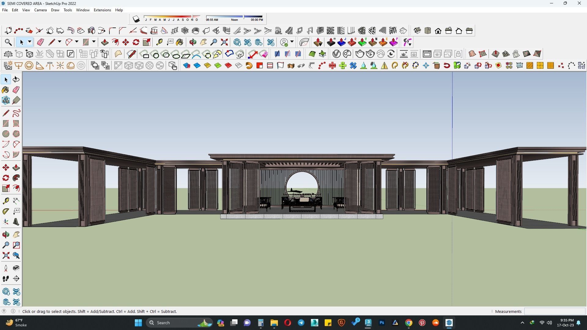PAVILION PARGOLA 3D MODEL 3D model_5