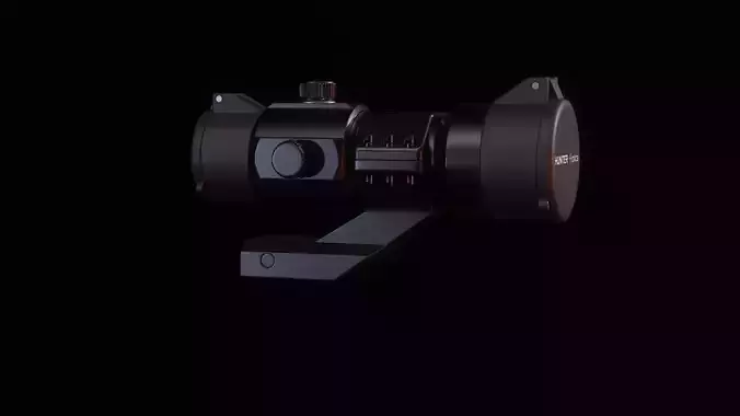 Red Dot Optic Low-poly 3D model