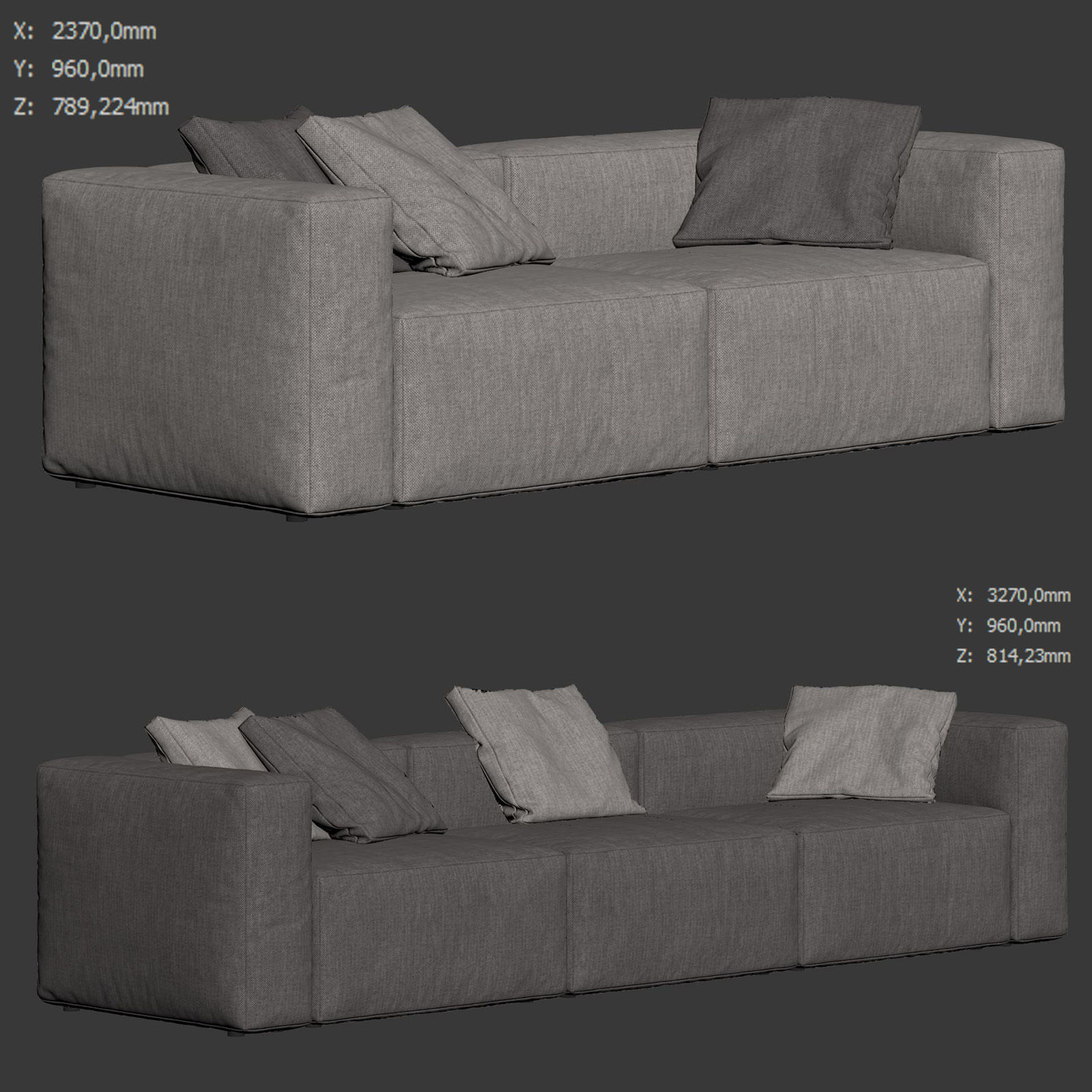 Takimi Sofa 01 by La Cividina 3D model_4