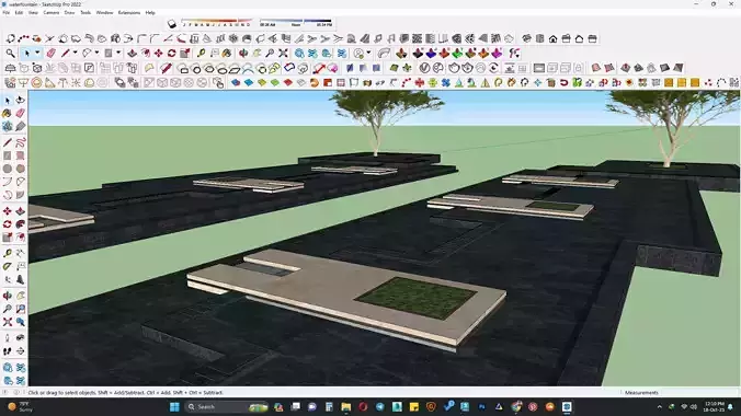 Water fountain 3d model