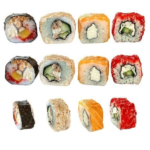 Sushi Set 3D model 3