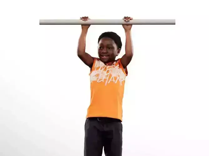 Garry 14504 - Black Boy Playing On Climbing Frame