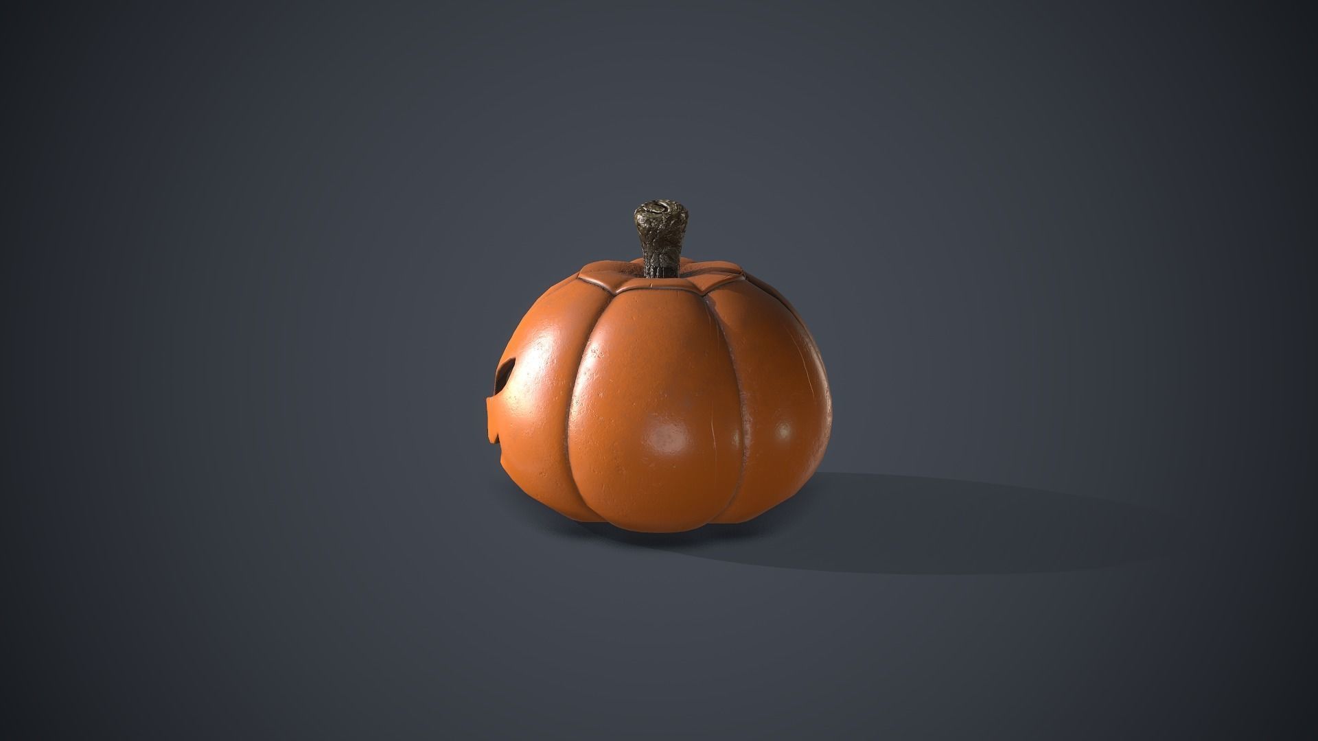 Pumpkin Halloween Low-poly 3D model_4