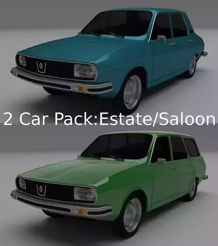 Dacia 1300 Renault 12 Pack 3D model