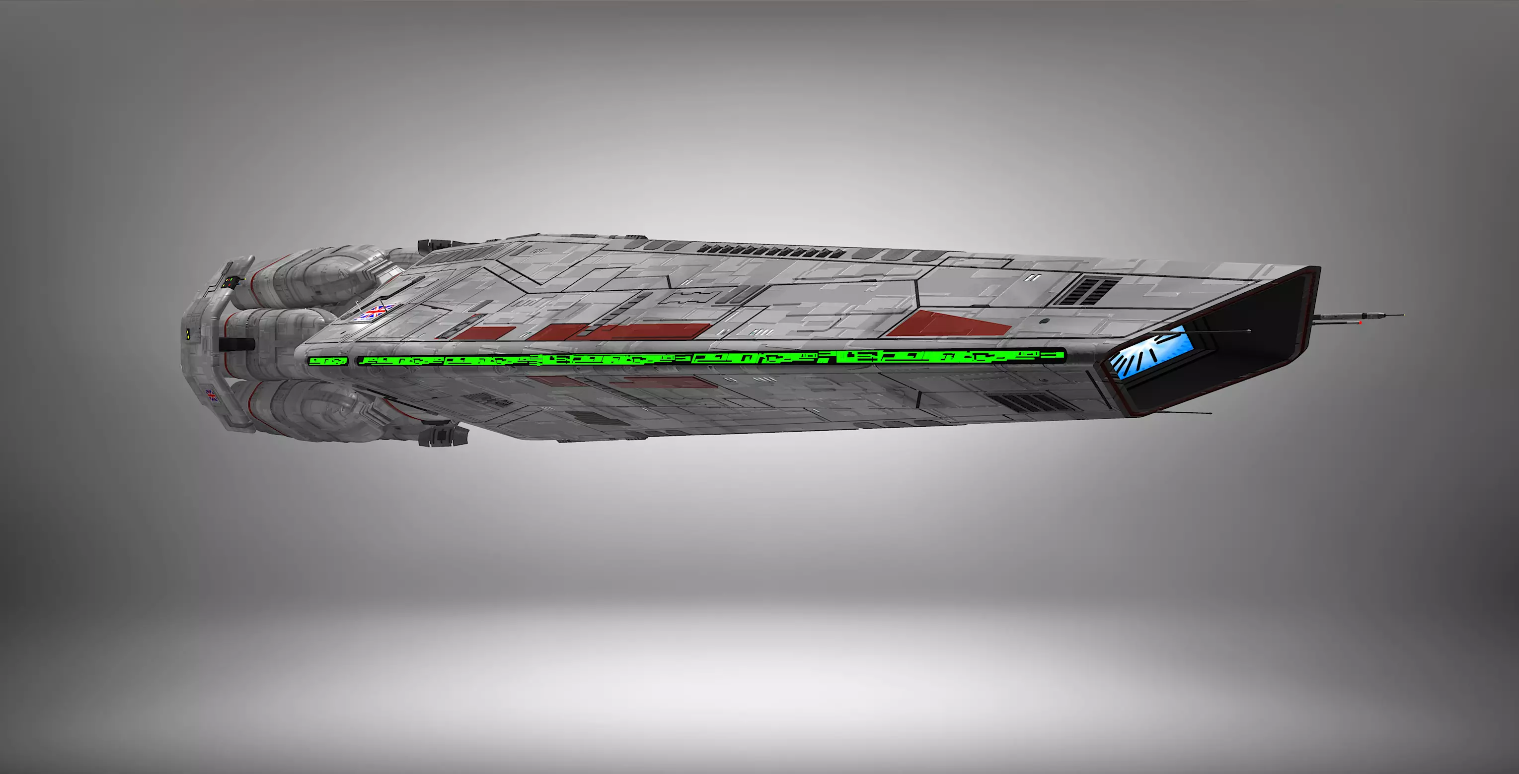 HMS Tower Bridge Space Frigate 3D print model