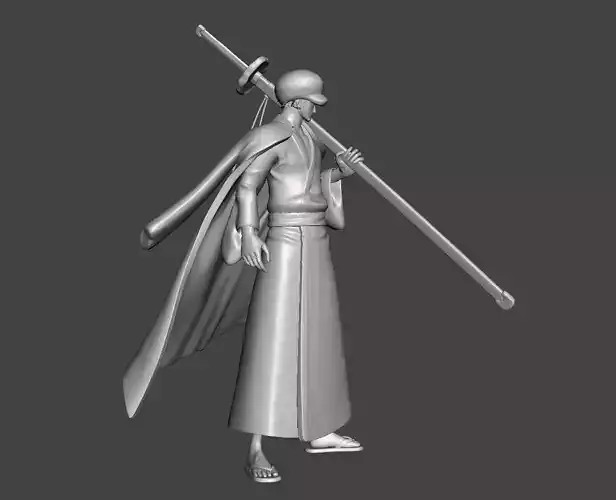 Trafalgar D Law Wano Costume 3D Model