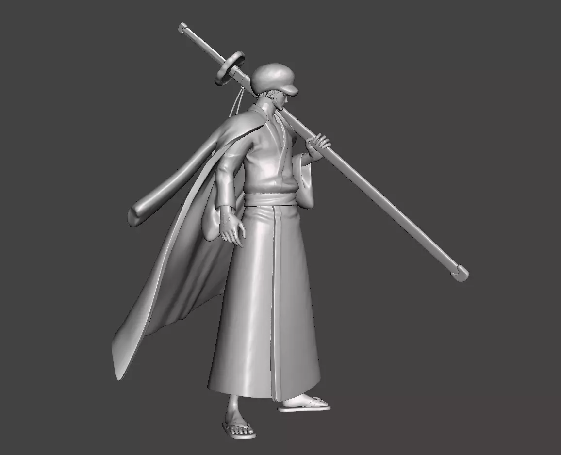 Trafalgar D Law Wano Costume 3D Model 3D print model