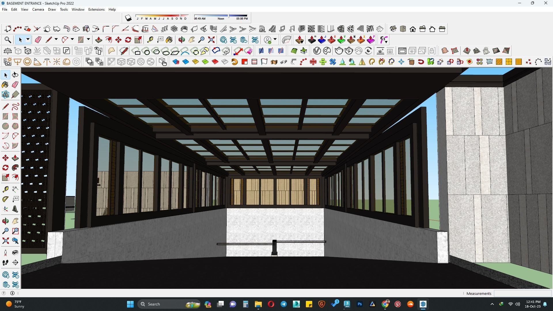 Basement entrance 3d model 3D model_2