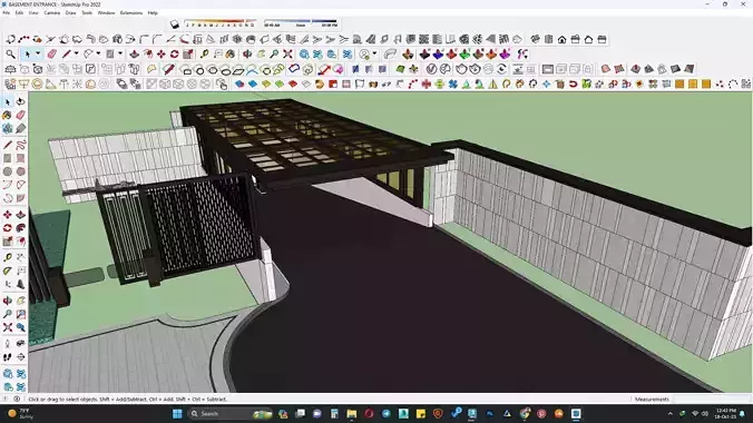Basement entrance 3d model