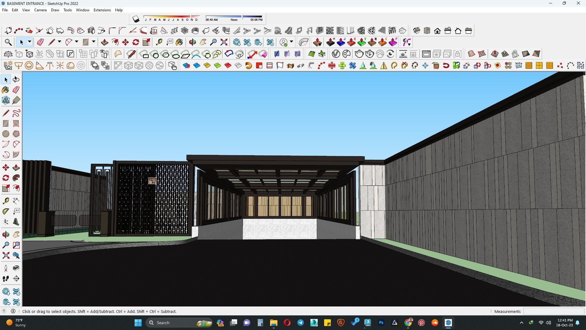 Basement entrance 3d model 3D model_1