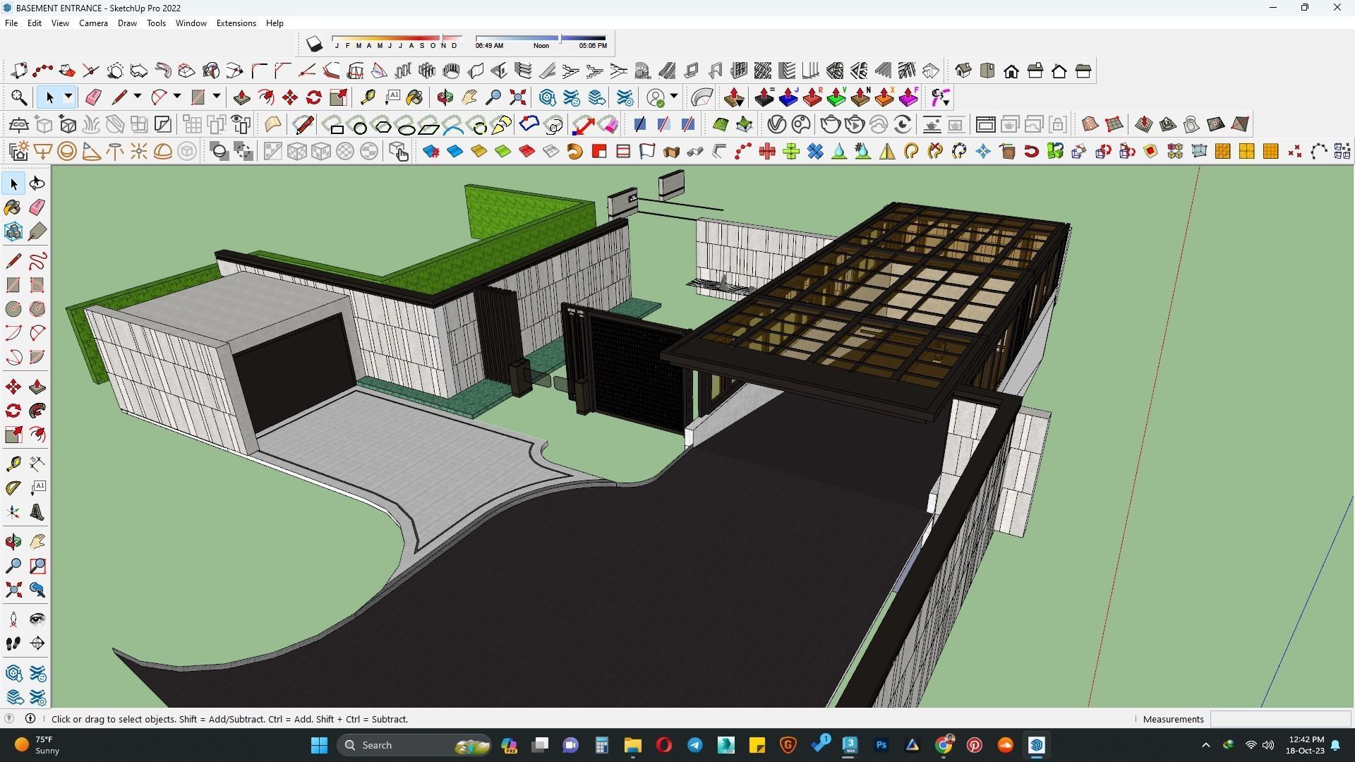 Basement entrance 3d model 3D model_4