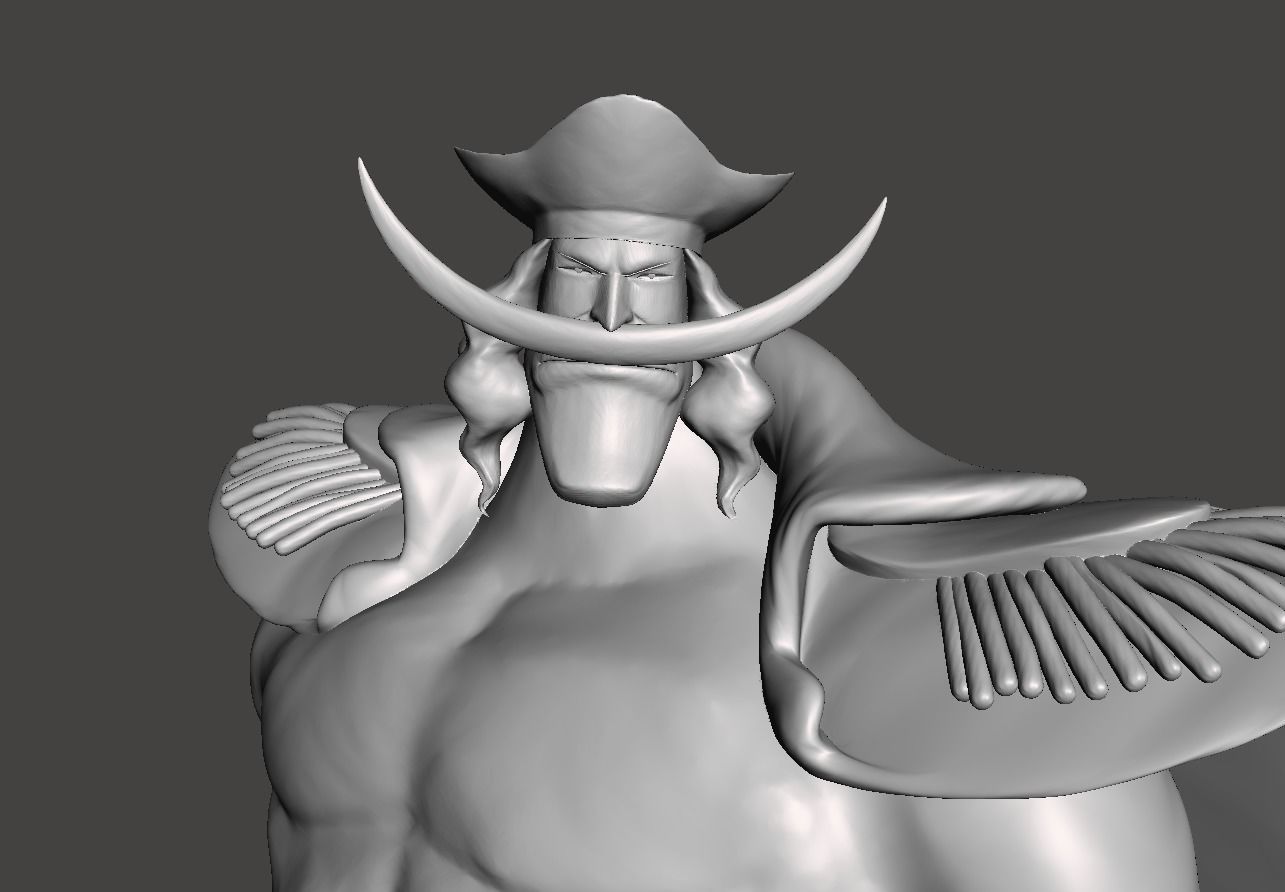 White Beard Edward Newgate 3D Model 3D print model_1