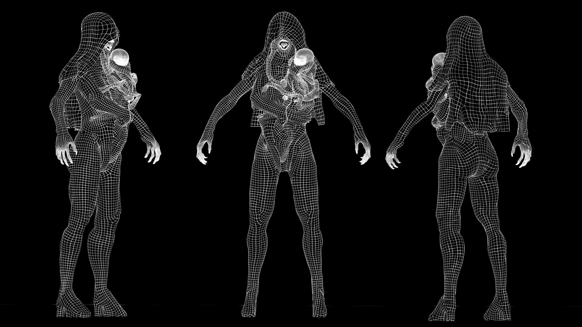 Horror Surrogate Mother Low-poly 3D model_12