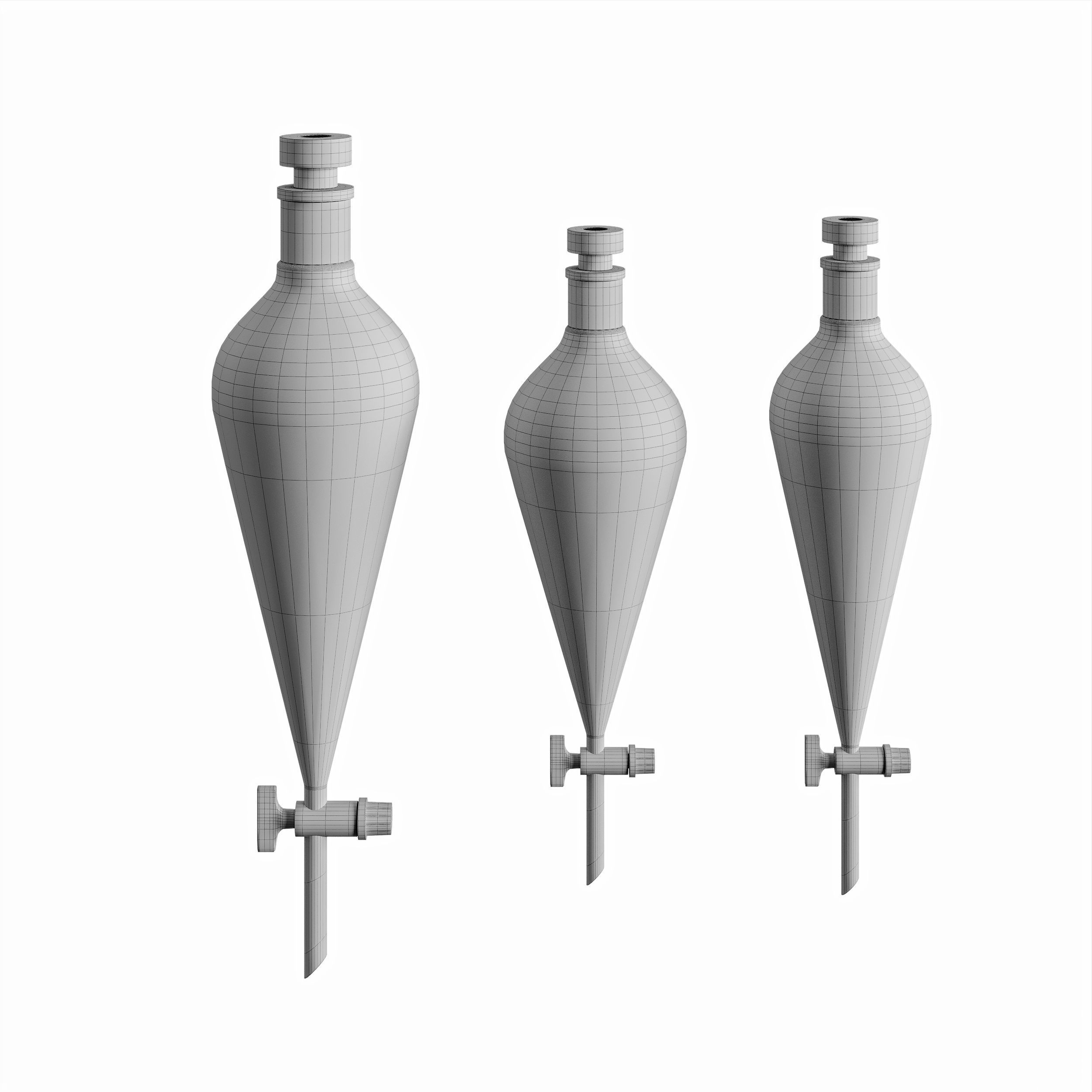 Separating funnel 3D model_5