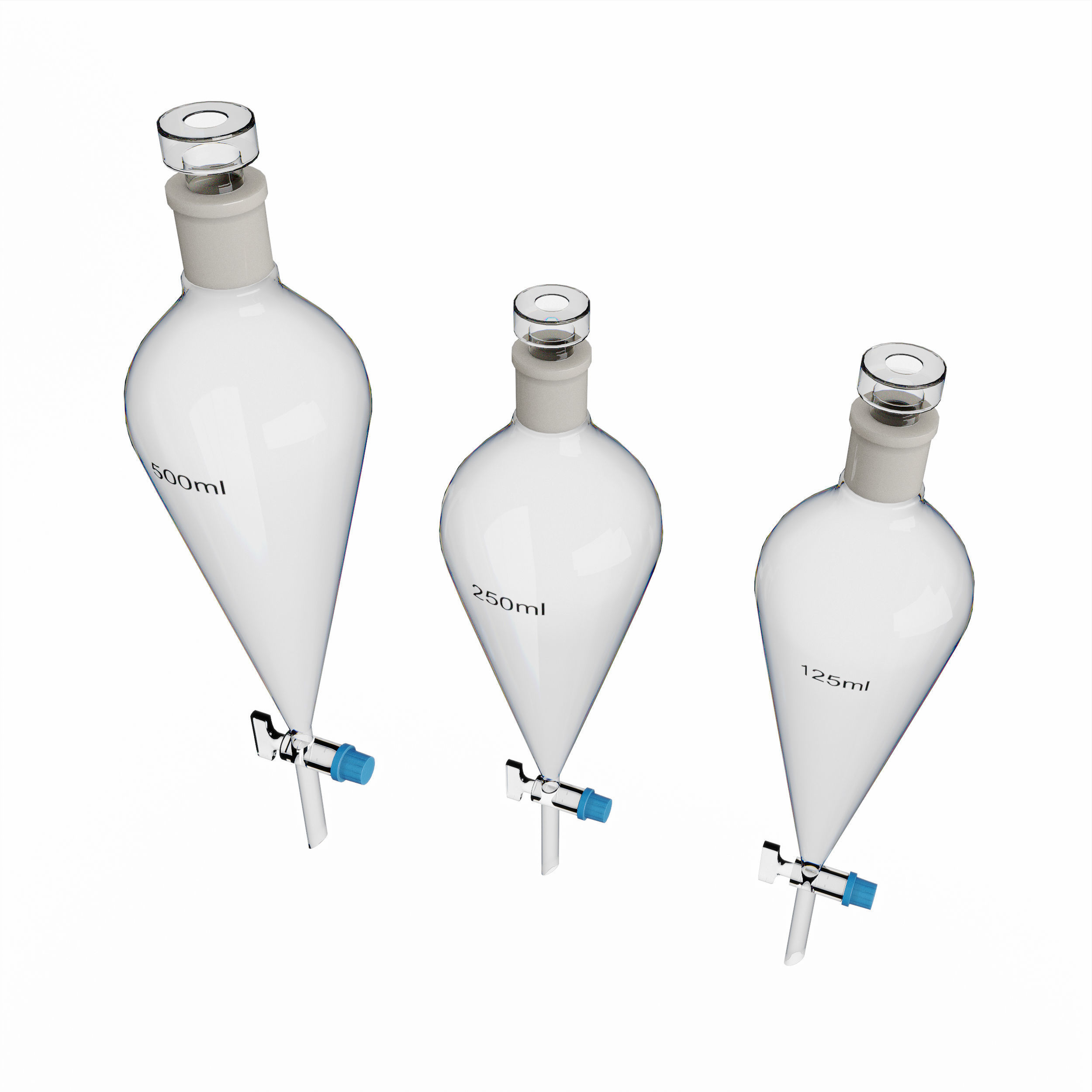 Separating funnel 3D model_6