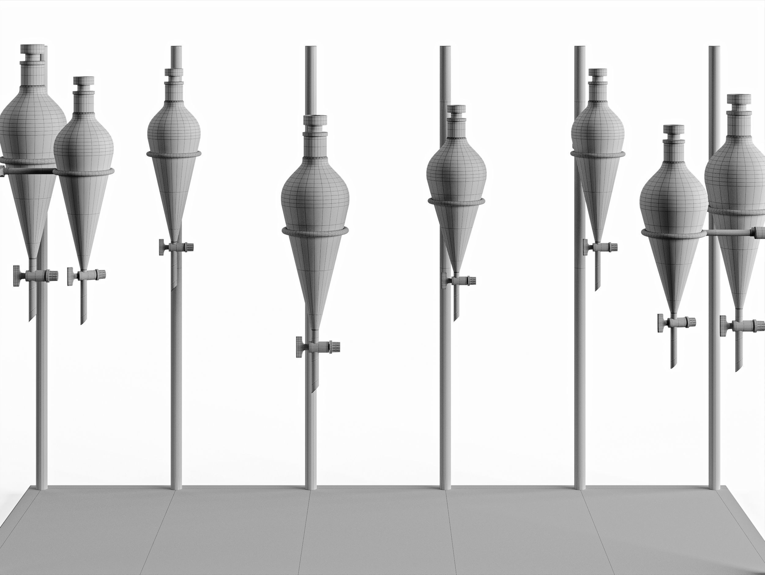 Separating funnel 3D model_3