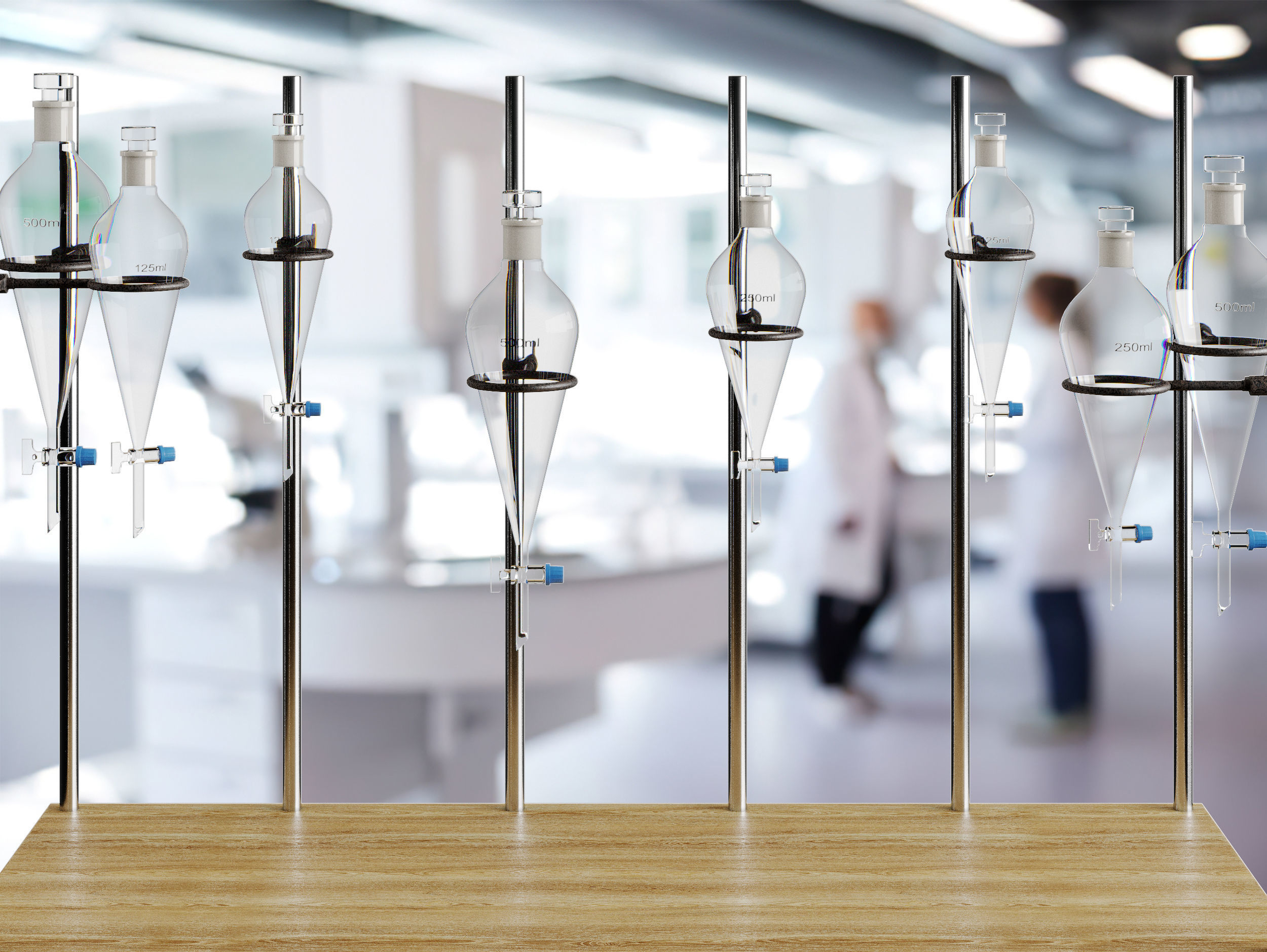 Separating funnel 3D model_2