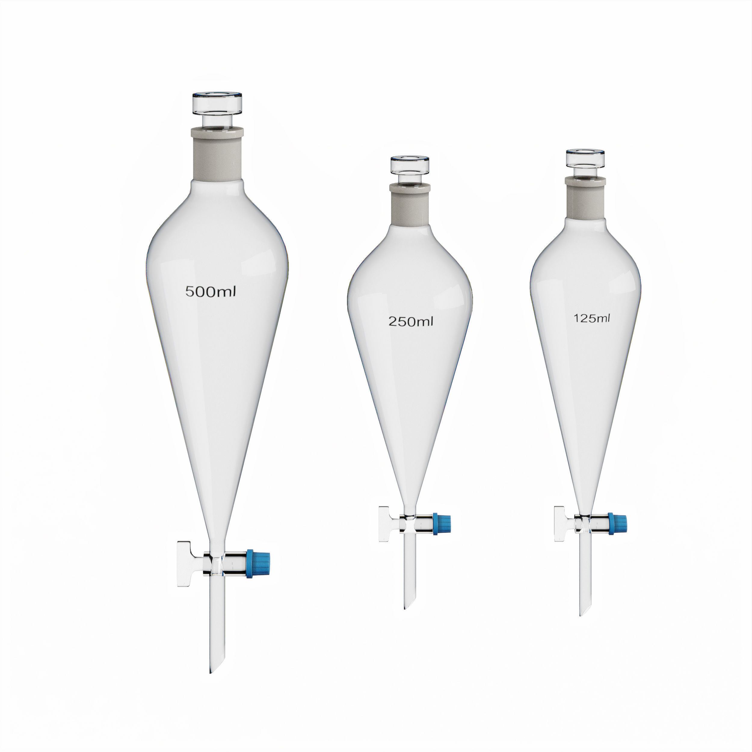 Separating funnel 3D model_4