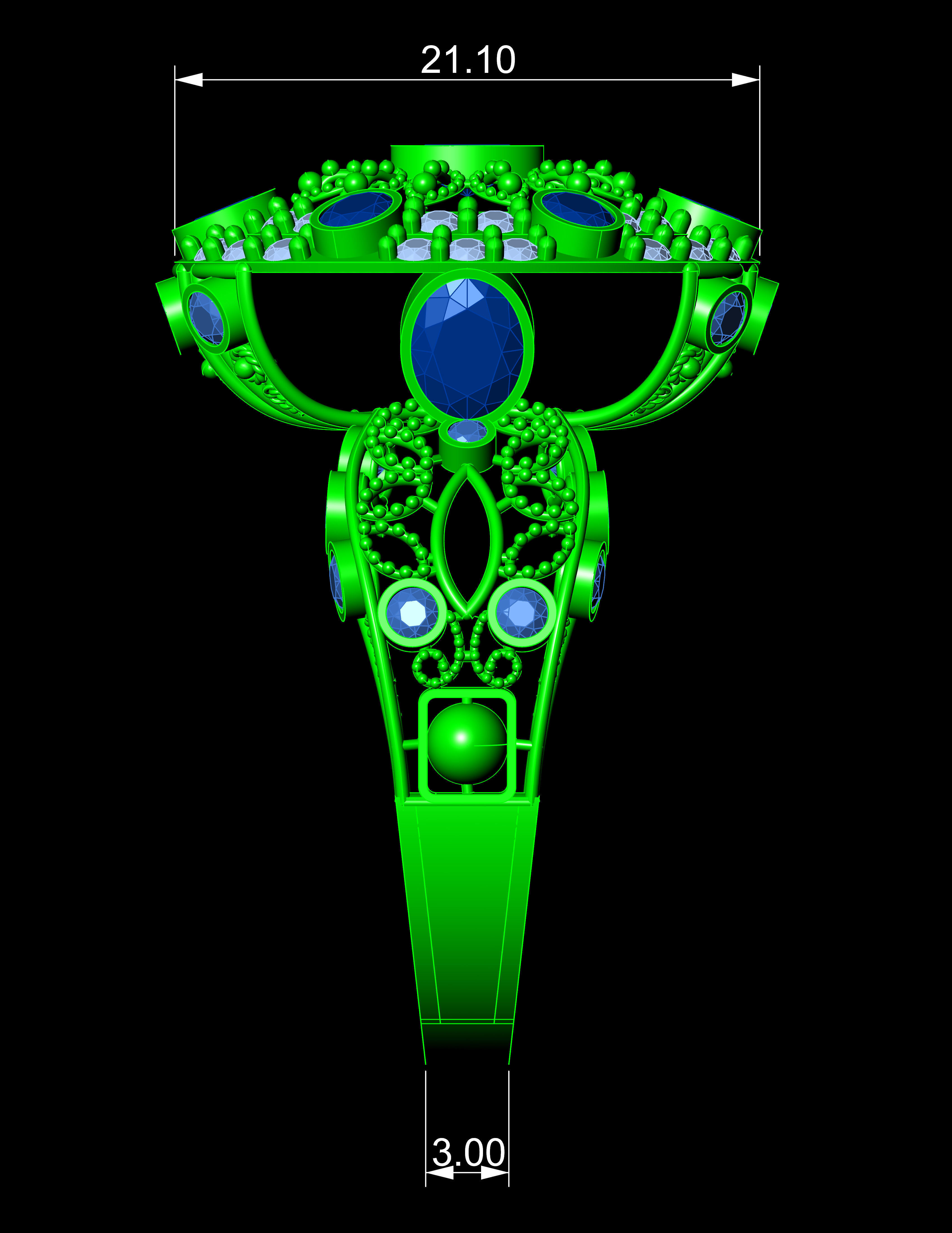 Special Ring A12  3D print model_10