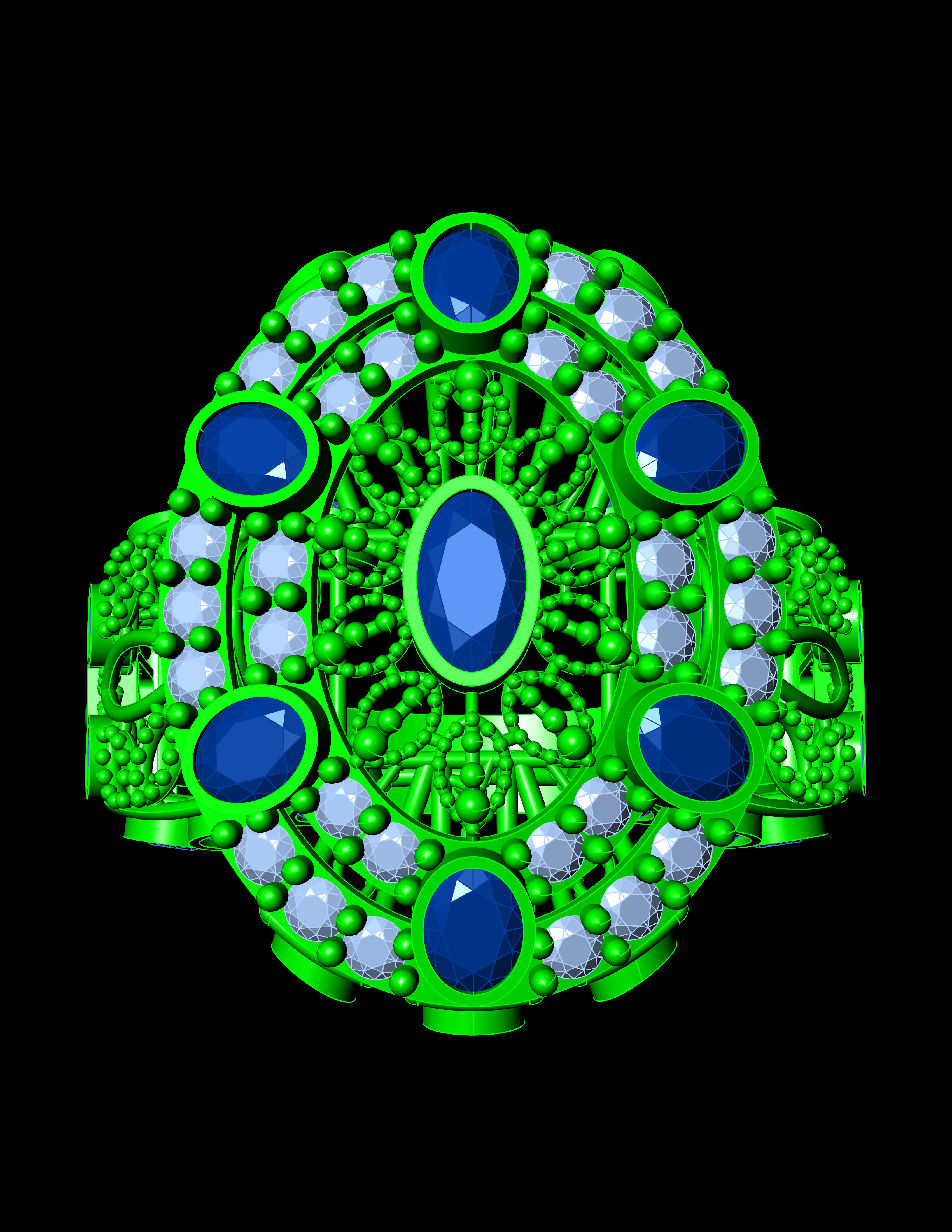 Special Ring A12  3D print model_12