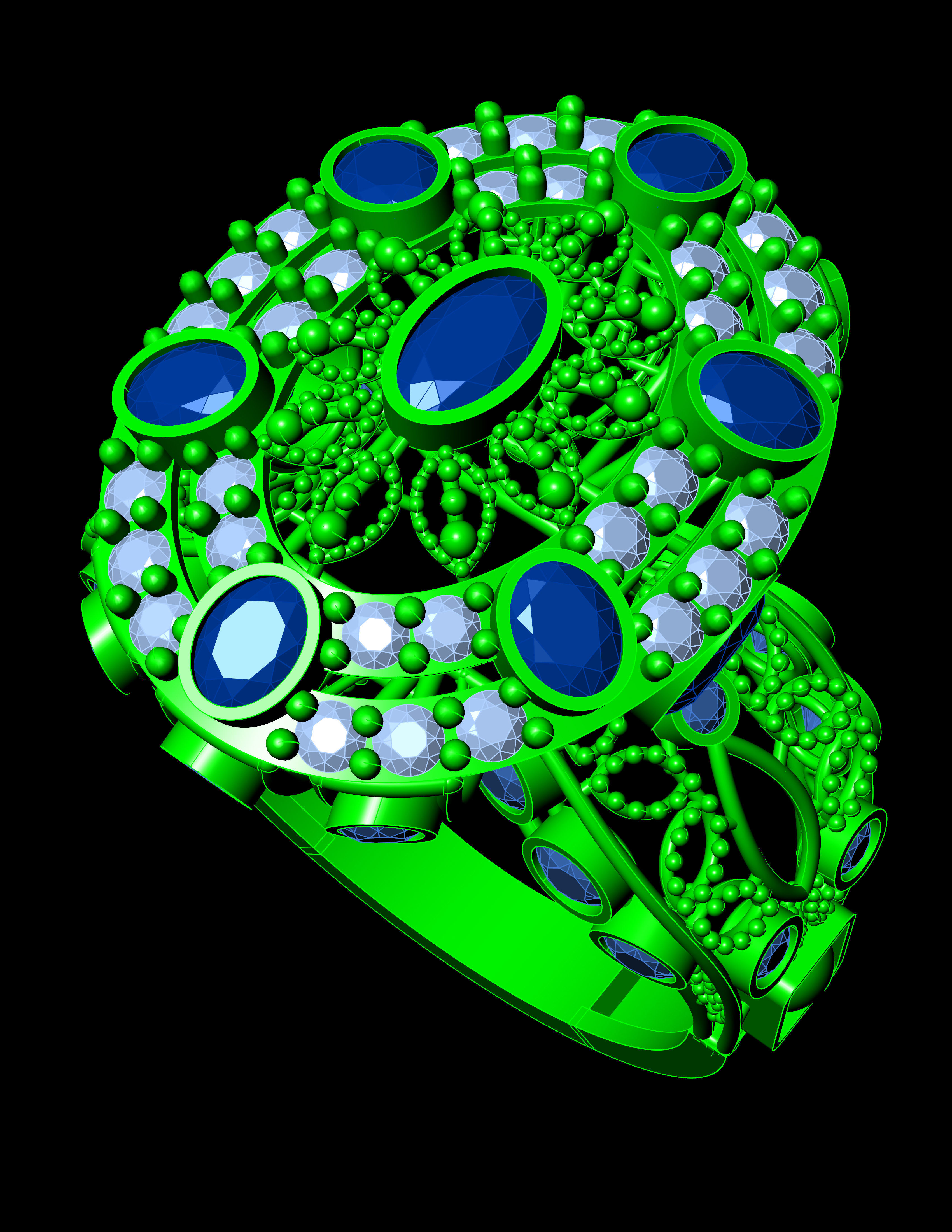 Special Ring A12  3D print model_13