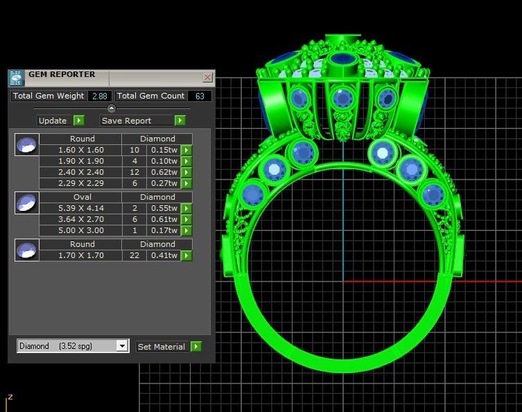 Special Ring A12  3D print model_11