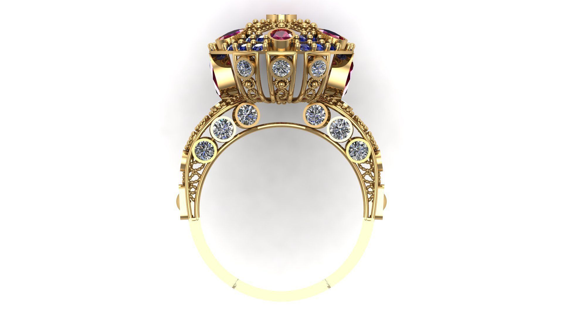 Special Ring A12  3D print model_3