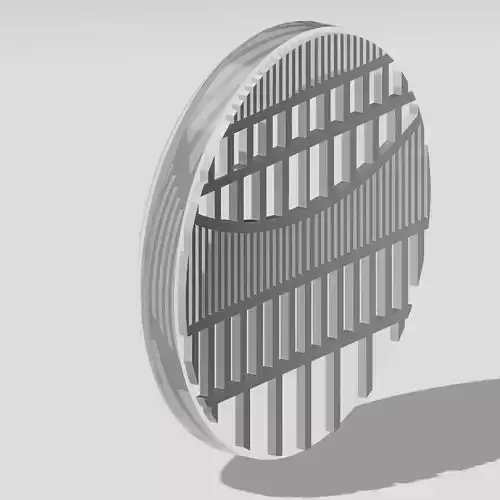 Headlight Lenses Detailed 2x Round styles 3D print model