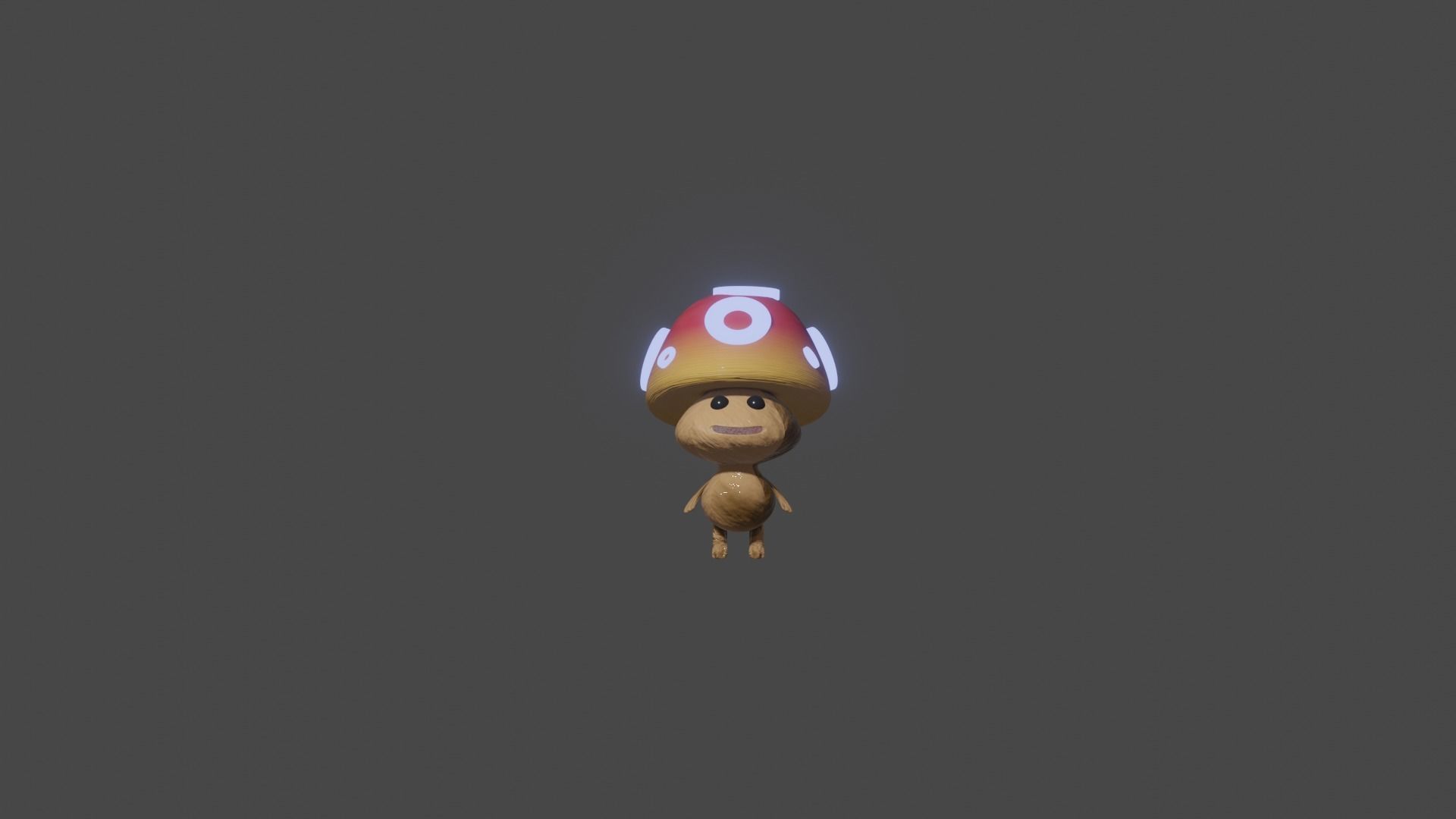 Mushrom character Free 3D model_3