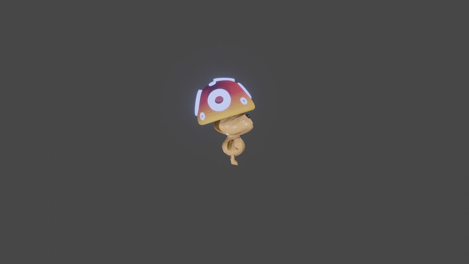 Mushrom character Free 3D model_2