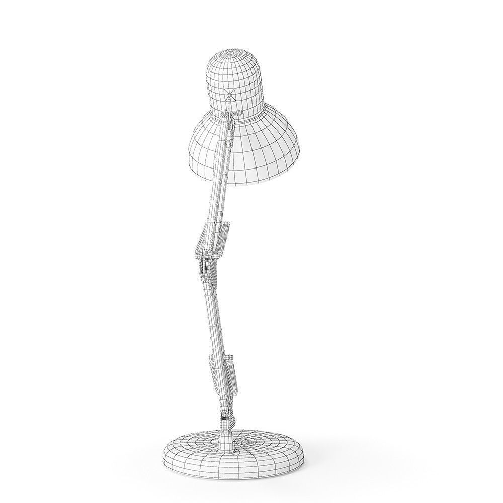 Retro Desk Lamp 3D model_9