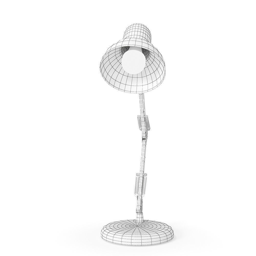 Retro Desk Lamp 3D model_12