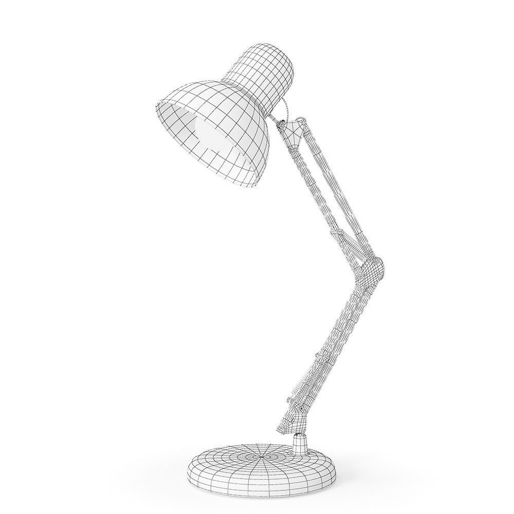 Retro Desk Lamp 3D model_11