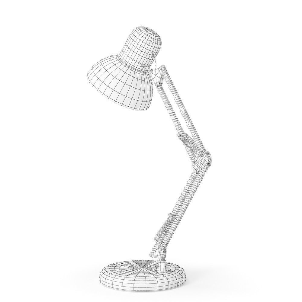 Retro Desk Lamp 3D model_10