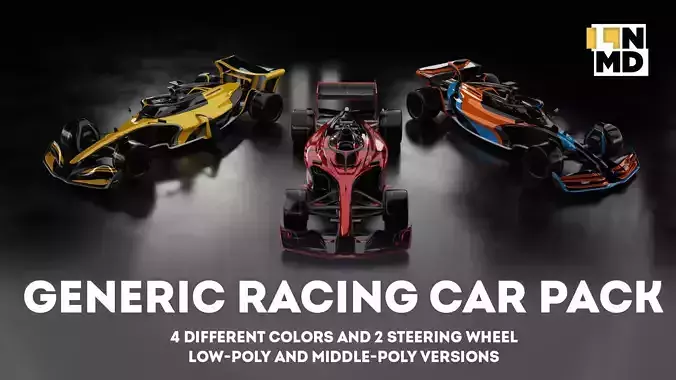 Formula 1 Generic Racing Car PACK 3D Model Collection